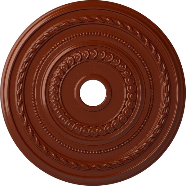 Ekena Millwork Cole Ceiling Medallion (Fits Canopies up to 9 1/8"), 25 3/8"OD x 3 3/8"ID x 1 3/8"P, Firebrick CM25COFIF - main